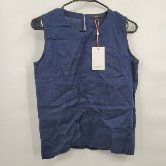 Quince 100% European Linen Tank Top Women Size XS NWT Sleeveless Breathable - Picture 3 of 12